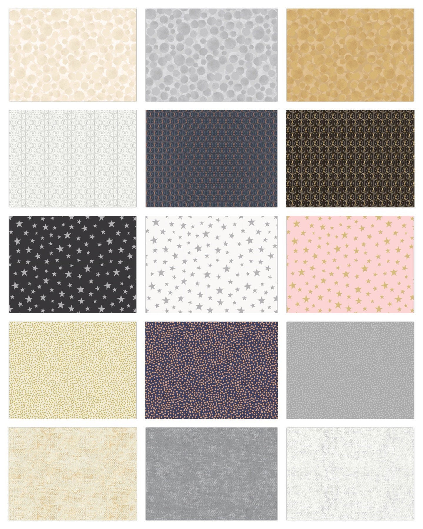 Lewis & Irene Marvelous Metallics Fabric Collection Metallic Silver Texture on Cream MM2.1