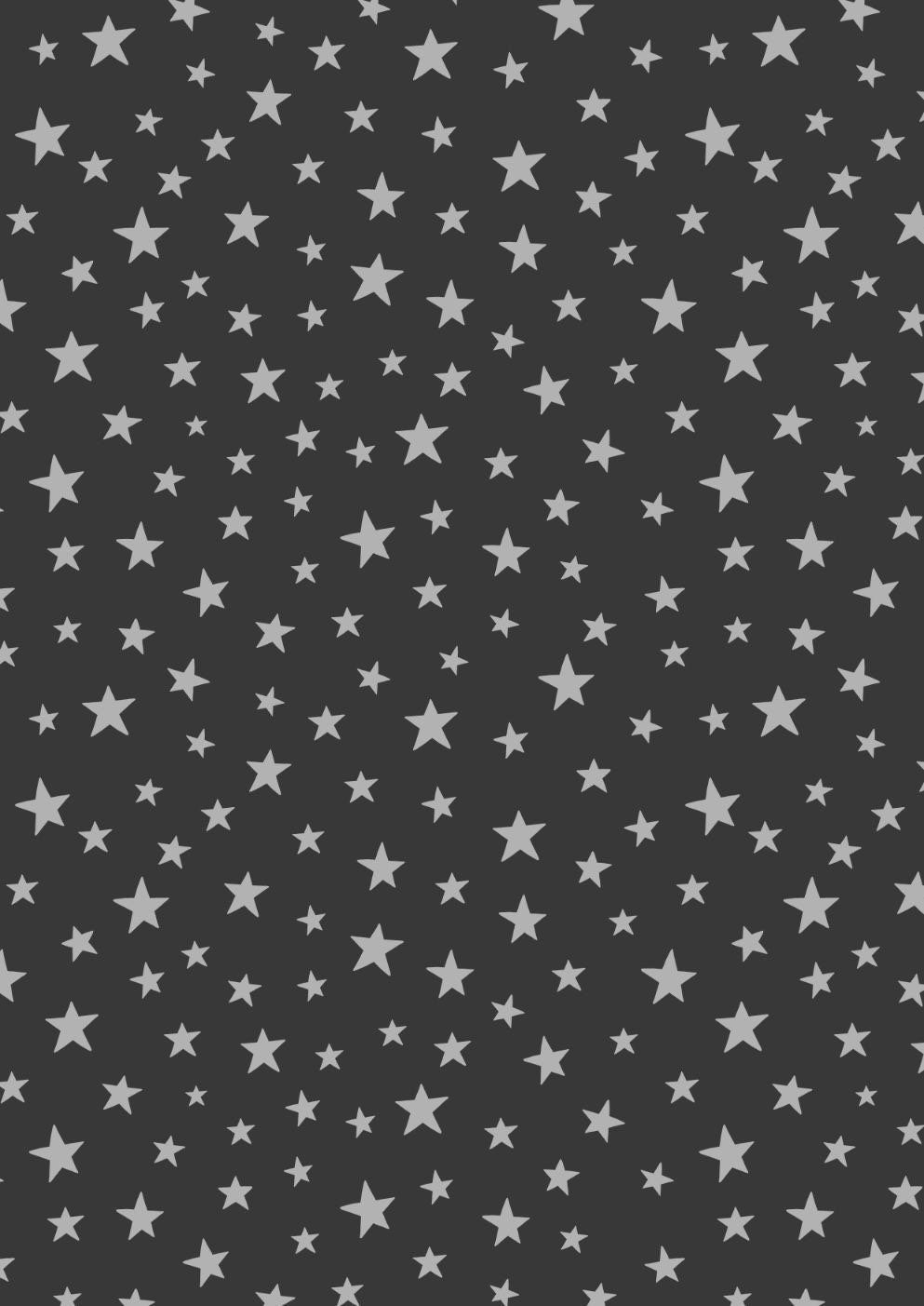 Lewis & Irene Marvelous Metallics Fabric Collection Metallic Silver Stars on Black Premium 100% Cotton Quilt Shop Quality Fabrics