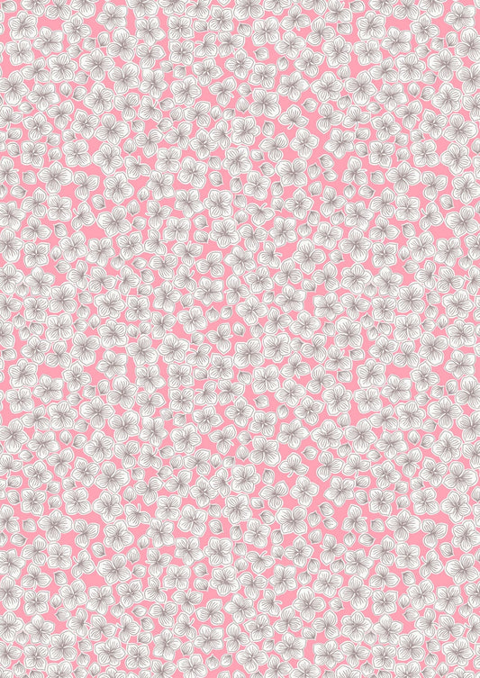 Lewis & Irene’s Love Blooms Fabric Collection Petals on Pink Premium 100% Cotton Quilt Shop Quality Fabrics