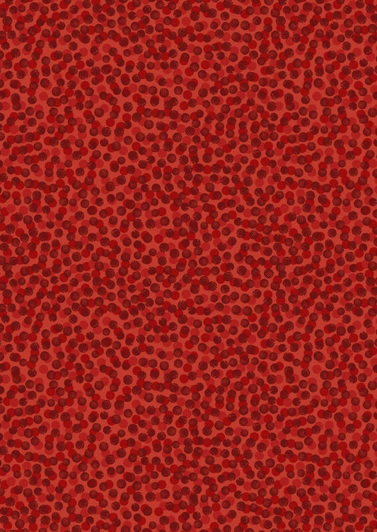 LAST BOLT! Lewis & Irene The Orchard Fabric Collection Abstract Berries on Red Premium 100% Cotton Quilt Shop Quality Fabrics