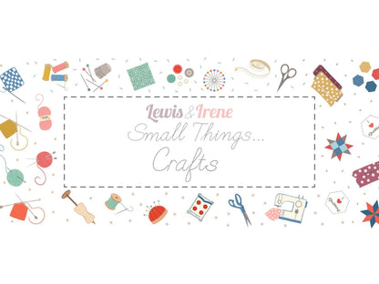 Lewis & Irene Small Things Crafts Fabric Collection Painting on Gray/Black SM35.3