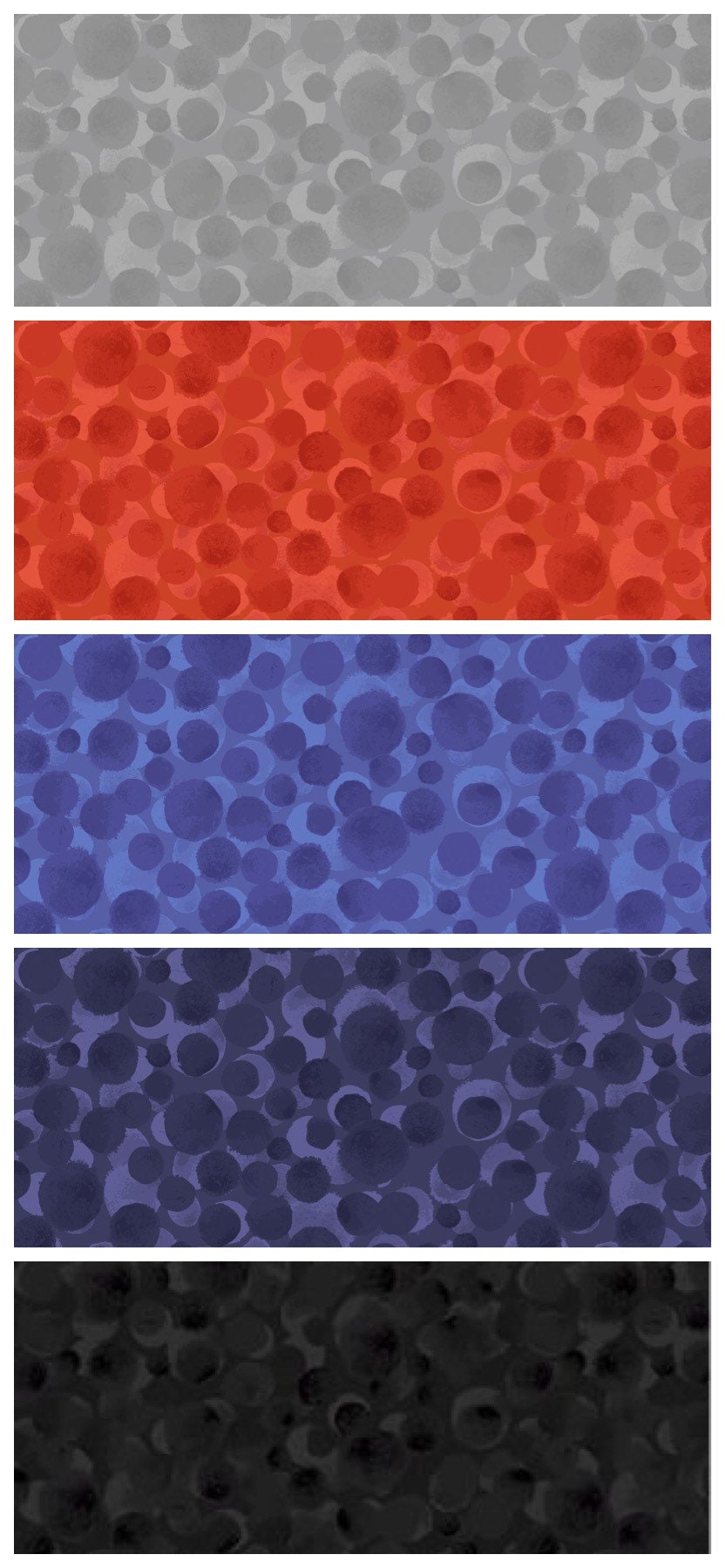 Lewis & Irene Castle Spooky Fabric Collection Glowing Spooky Ghosts on Blue A573.2