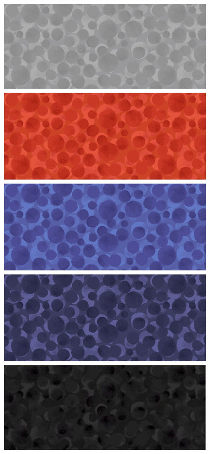Lewis & Irene Castle Spooky Fabric Collection Glowing Spooky Ghosts on Orange A573.1
