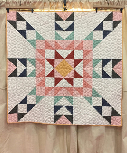 Poppie Cotton Corn Maze Quilt Kit Featuring Poppie Cotton Country Confetti Fabrics Finished Size 54”x54” Premium 100% Cotton Fabrics