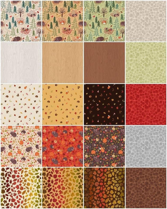 Lewis & Irene A Winter Nap Fabric Collection 20 Piece Fat Quarter Bundle