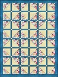 Fabric Cafe Through The Window Again Quilt Pattern (uses only 3YDS of fabric) Finished Size 49”x59”