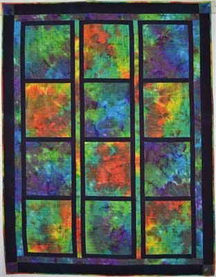 Fabric Cafe Byzantine Quilt Pattern - Uses Only 3 Yards of Fabric Finished Size: 46”x61”