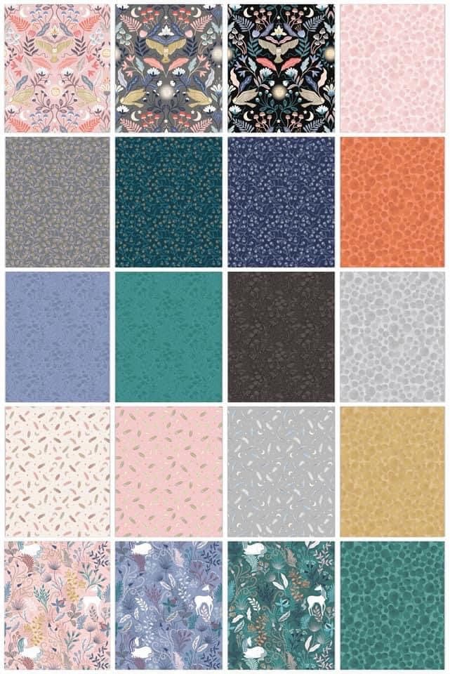 LAST BOLT! Lewis & Irene Enchanted Fabric Collection Metallic Gold Feathers and Stars on Pink Premium 100% Cotton Quilt Shop Quality Fabrics