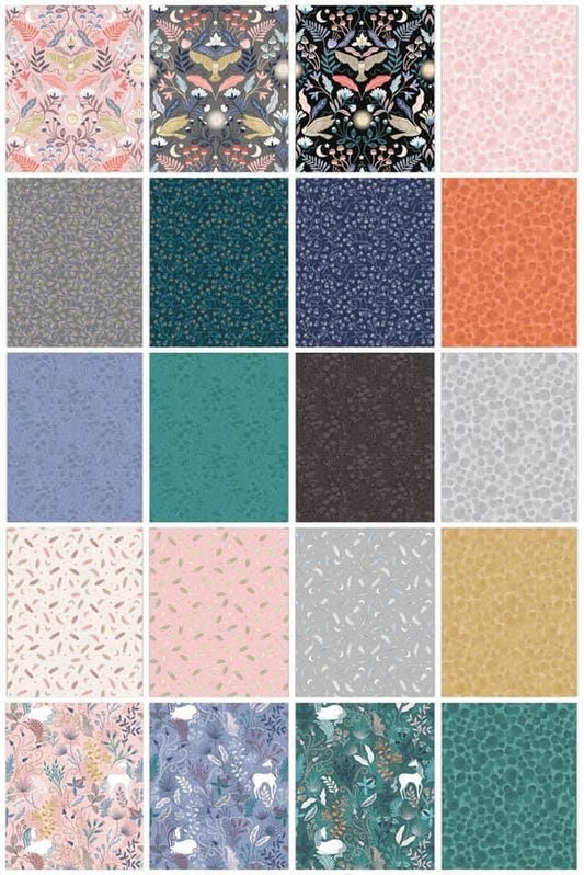 LAST BOLT! Lewis & Irene Enchanted Fabric Collection Metallic Gold Feathers and Stars on Pink Premium 100% Cotton Quilt Shop Quality Fabrics