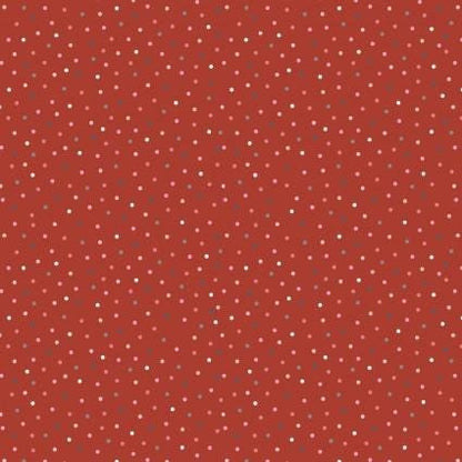 Poppie Cotton Country Confetti Blenders Fabric Collection Country Confetti on Red Speckled Hen Premium 100% Cotton Fabrics