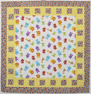 Fabric Cafe Big Picture Quilt Pattern (uses only 3YDS of fabric) Finished Size 50”x50”