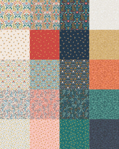 Lewis & Irene Wintertide Fabric Collection Metallic Copper Peacocks on Linen Premium 100% Cotton Quilt Shop Quality Fabrics