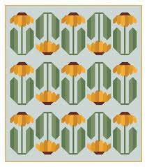 Pen + Paper Patterns Everbloom Quilt Pattern - 2 Size Variations Per Pattern (Optional Fineline Glue Tip Sets)