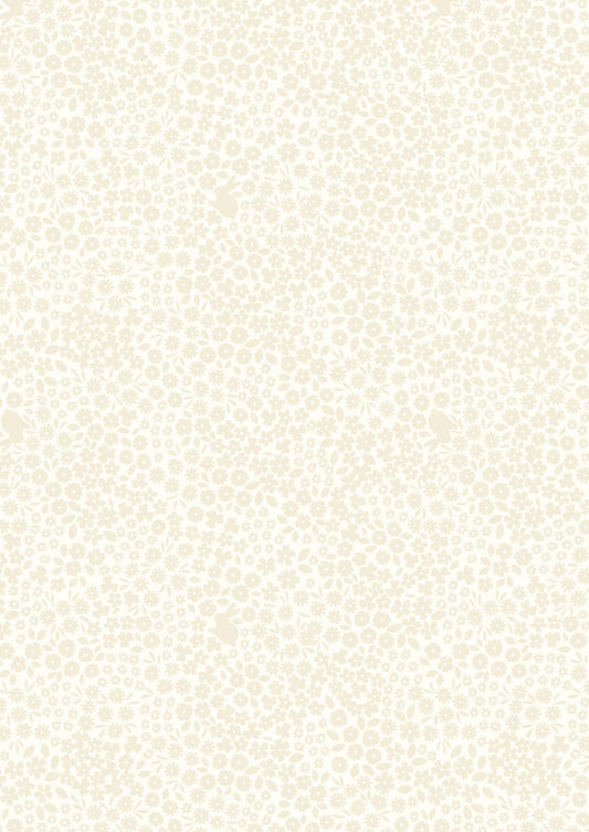 Lewis & Irene Tiny Tonals Fabric Collection Bunny Meadow Cream on Cream Premium 100% Cotton Quilt Shop Quality Fabrics
