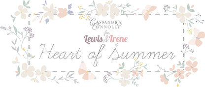 Lewis & Irene Heart of Summer Fabric Collection Scattered Seeds on Mustard Yellow CC5.3