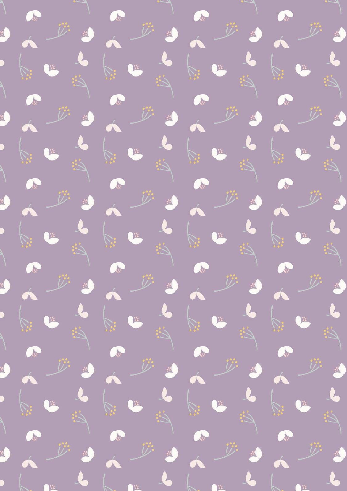 Lewis & Irene Heart of Summer Fabric Collection Petal Play on Purple Premium 100% Cotton Quilt Shop Quality Fabrics