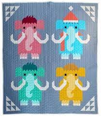 Art East Quilting Co. Chilly Mammoth Quilt Pattern (2 Size Variations Per Pattern)