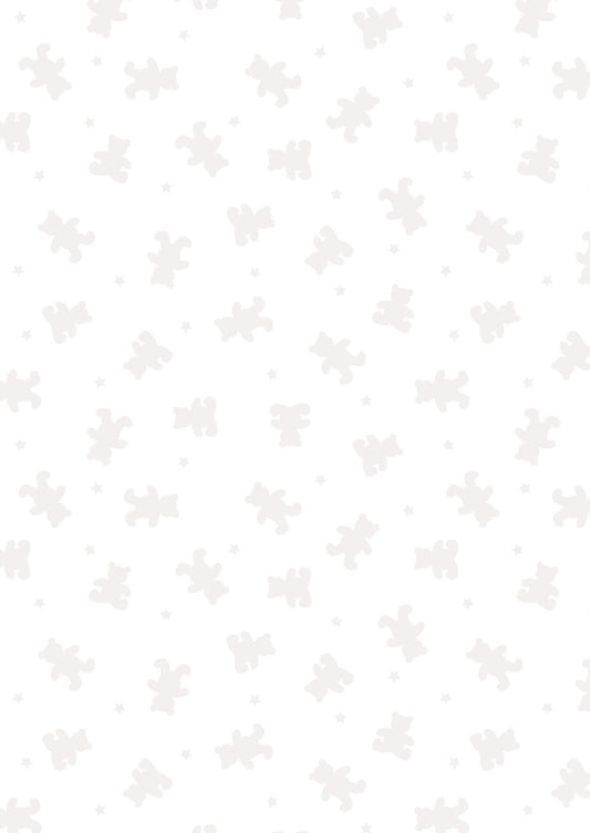 Lewis & Irene Tiny Tonals Fabric Collection Bears White on White Premium 100% Cotton Quilt Shop Quality Fabrics