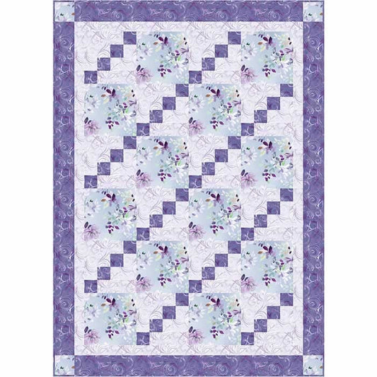 Fabric Cafe City Lights Quilt Pattern (uses only 3YDS of fabric) Finished Size 43”x61”