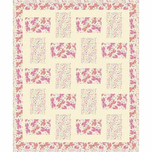Fabric Cafe Brick Street Quilt Pattern (uses only 3YDS of fabric) Finished Size 49”x59”