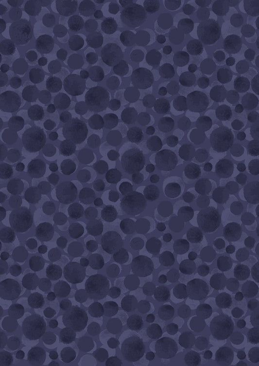 Lewis & Irene Bumbleberries Blenders Fabric Collection Dark Blue BB325 Premium 100% Cotton Quilt Shop Quality Fabrics
