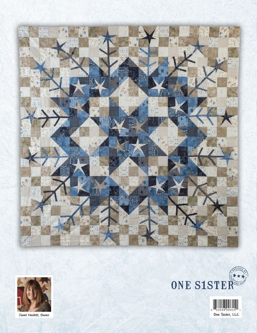 One Sister First Frost Quilt Pattern Book Finished Size: 66"x66"