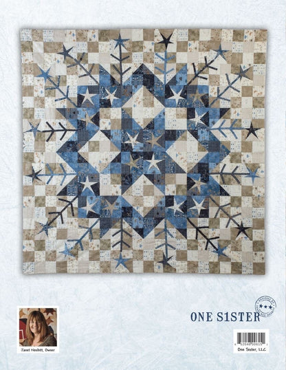 One Sister First Frost Quilt Pattern Book Finished Size: 66"x66"
