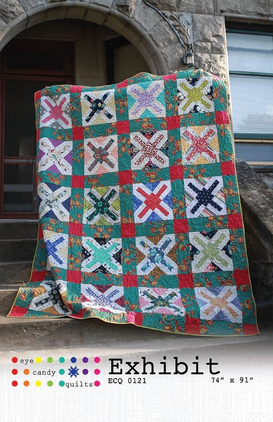 Eye Candy Quilts Exhibit Quilt Pattern Finished Size: 74"x91"
