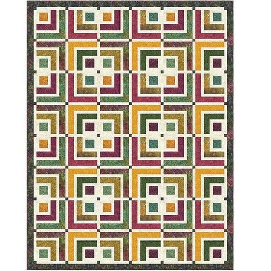The Whimsical Workshop 4-Square Quilt Pattern Finished Size: 71"x93"