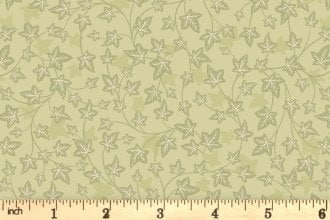 Lewis & Irene Evergreen Fabric Collection Ivy on Sage Premium 100% Cotton Quilt Shop Quality Fabrics