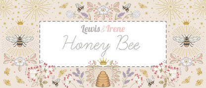Lewis & Irene Honey Bee Fabric Collection Digital Print One Yard Apron Panel A655
