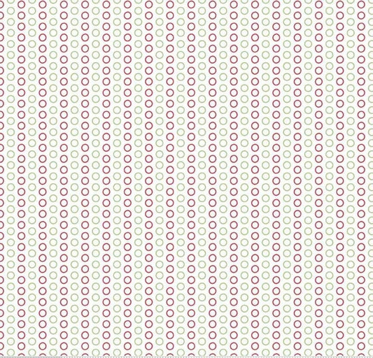 LAST BOLT!! Riley Blake Circle Dot Fabric Collection Christmas Dots on White Premium 100% Cotton Quilt Shop Quality Fabrics