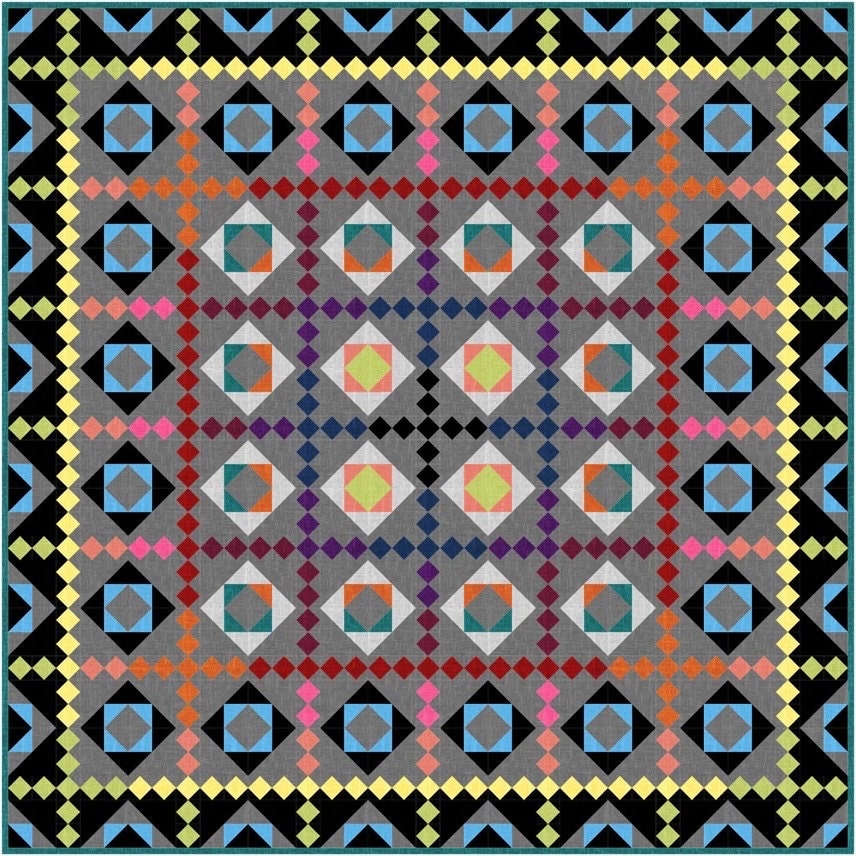 Gourmet Quilter Solidarity Quilt Pattern Finished Size: 70"x70"