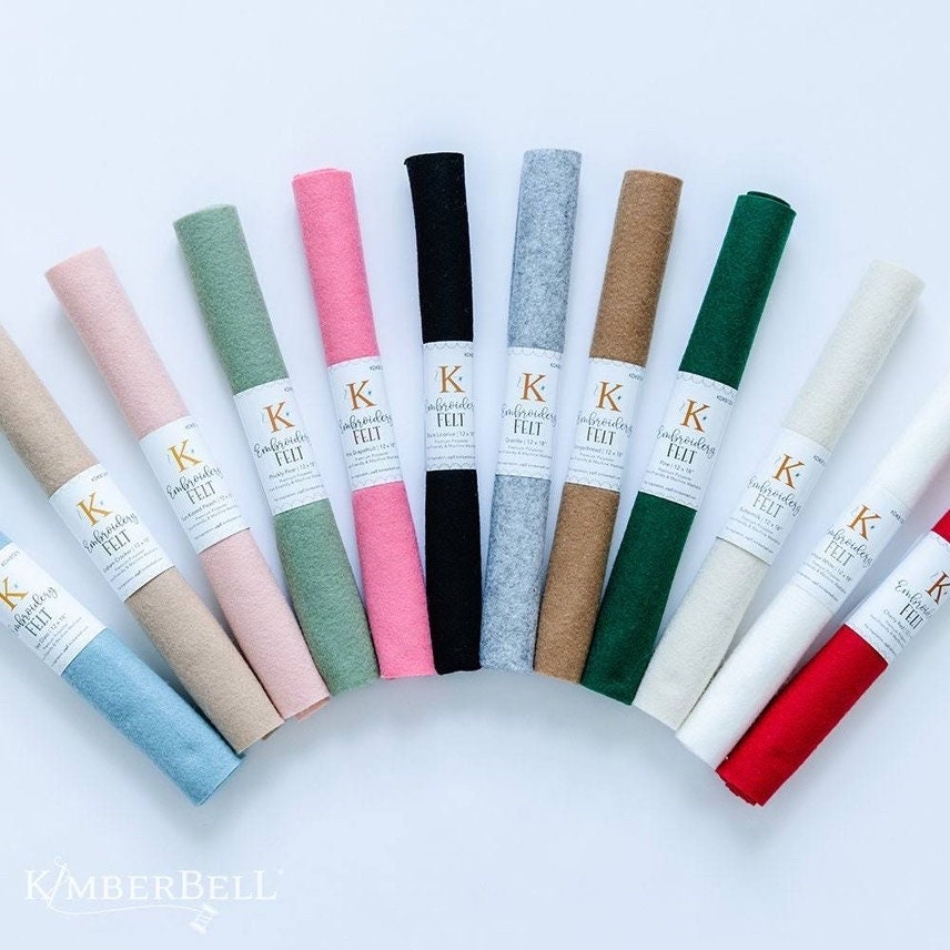 RETIRED!! Kimberbell Kimberbellishments Premium Embroidery Felt Sheet Buttermilk 12"x18"