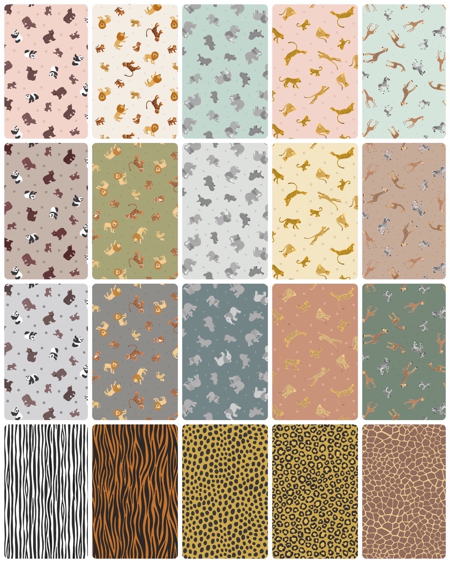 Lewis & Irene Small Things Wild Animals Fabric Collection Pandas and Bears on Light Grey Premium 100% Cotton Quilt Shop Quality Fabrics