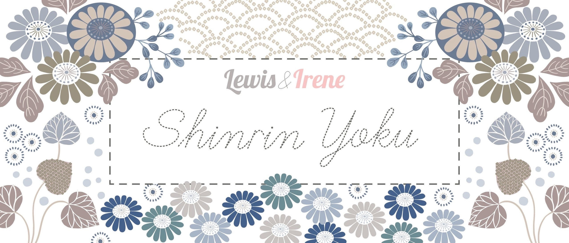 Lewis & Irene Shinrin Yoku Fabric Collection Compact Floral Browns Authentic Premium 100% Cotton Quilt Shop Quality Fabrics