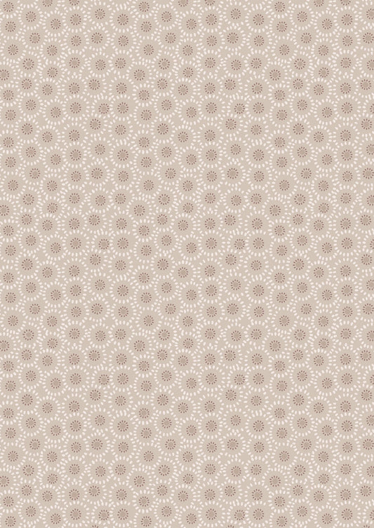 Lewis & Irene Shinrin Yoku Fabric Collection Small Floral on Warm Natural Premium 100% Cotton Quilt Shop Quality Fabrics
