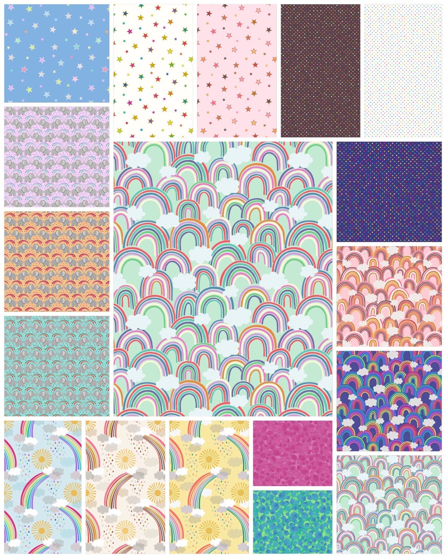 Lewis & Irene Rainbows Collection Quilt Kit #1 Finished Size: 54”x61.5” Premium 100% Cotton Quilt Shop Quality Fabrics