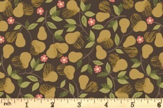 Lewis & Irene The Orchard Fabric Collection Orchard Pears on Berry A498.2