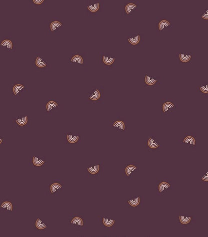 Cotton + Steel Always Look For Rainbows Fabric Collection Mini Rainbows on Nightshade Premium 100% Cotton Quilt Shop Quality Fabrics