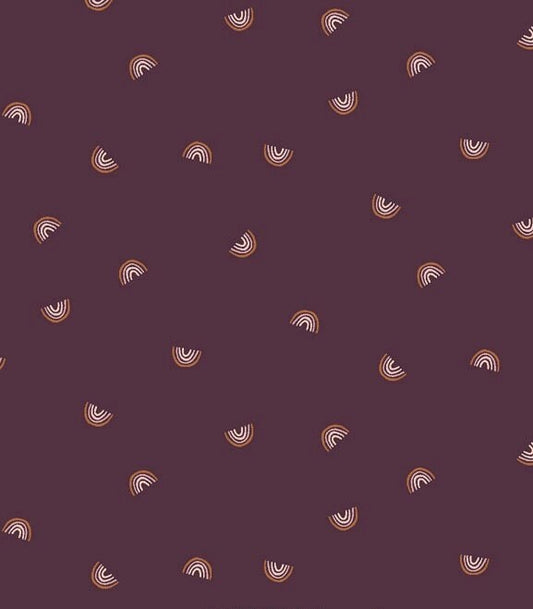 Cotton + Steel Always Look For Rainbows Fabric Collection Mini Rainbows on Nightshade Premium 100% Cotton Quilt Shop Quality Fabrics