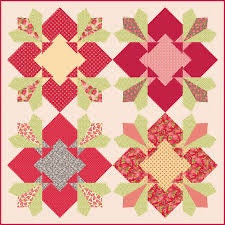 Charisma Horton I Like Big Blooms Quilt Kit Featuring Maywood Studio Sweet Beginnings Finished Size 64"x64" Premium 100% Cotton Fabrics