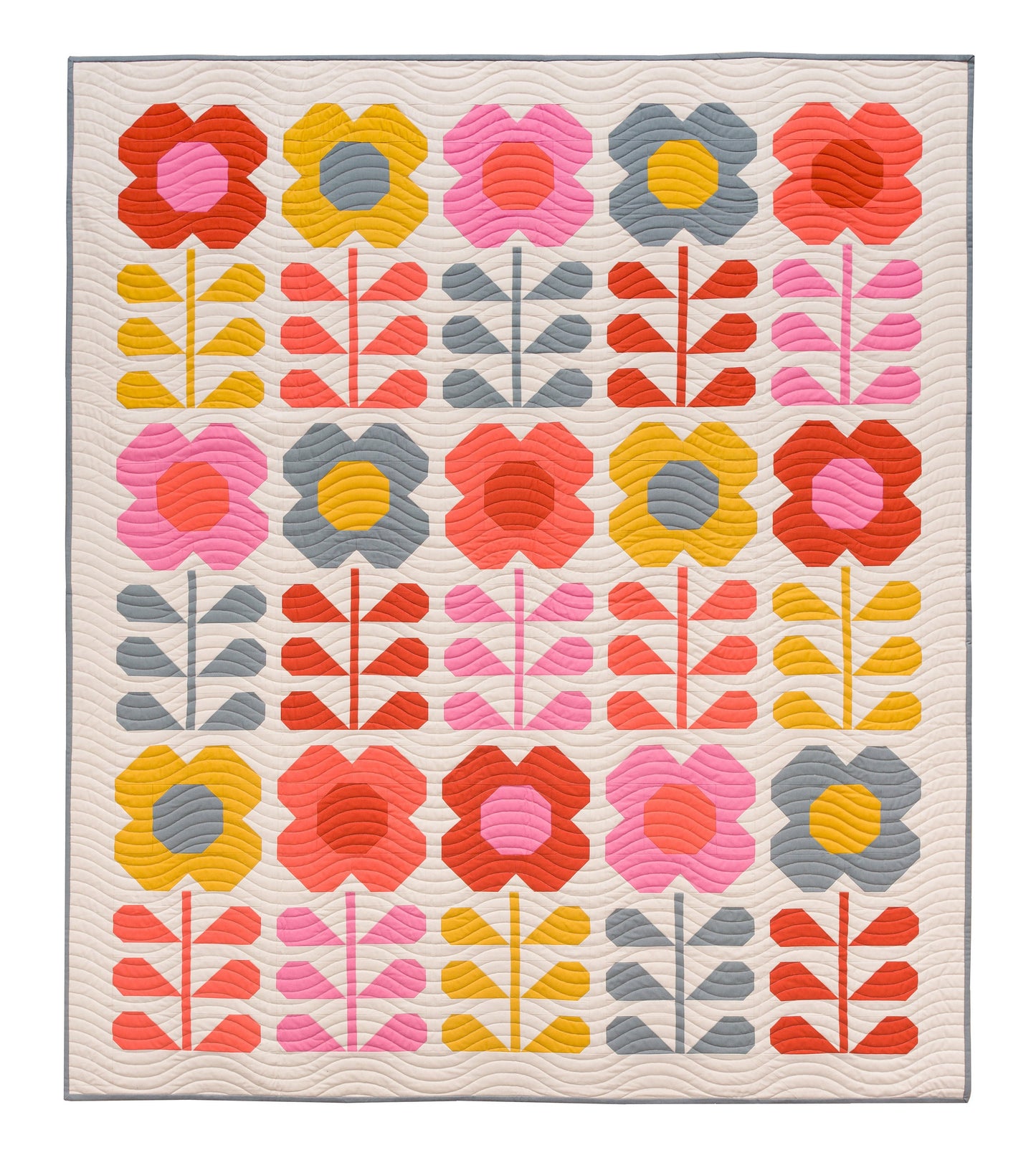 Pen + Paper Patterns Hello Spring Quilt Pattern - 2 Size Variations Per Pattern (Opt Fineline Glue Tip Sets)