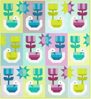Elizabeth Hartman Sunshine Quilt Pattern (2 Size Variations Per Pattern)