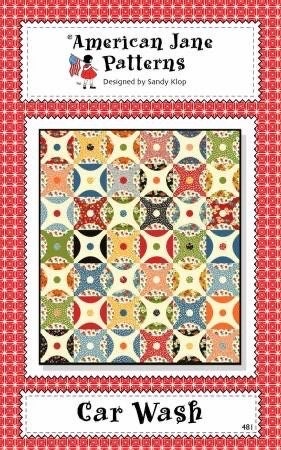 American Jane Patterns Car Wash Quilt Pattern Finished Size: 57"x67"