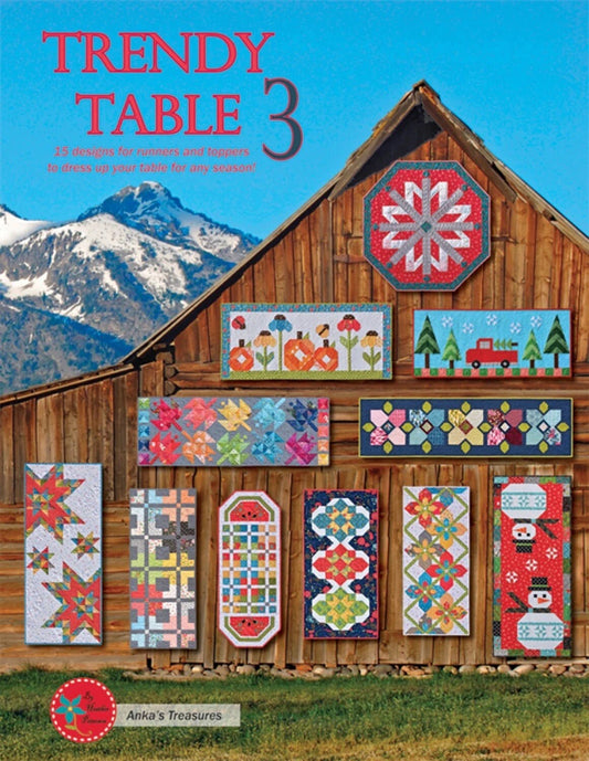 Anka's Treasures Trendy Table 3 Pattern Book (14 Size Variations Per Pattern)