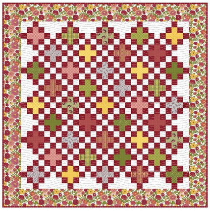 Jillily Studio Think Positive Quilt Pattern Finished Size: 70"x70"