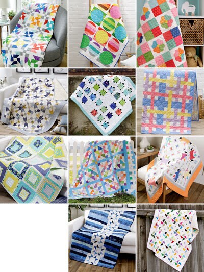 Annie's Quilting Precut Strips & Squares Pattern Book (12 Patterns Per Book)