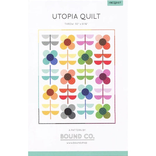 Bound Co Utopia Quilt Pattern Finished Size: 50"x61.5"
