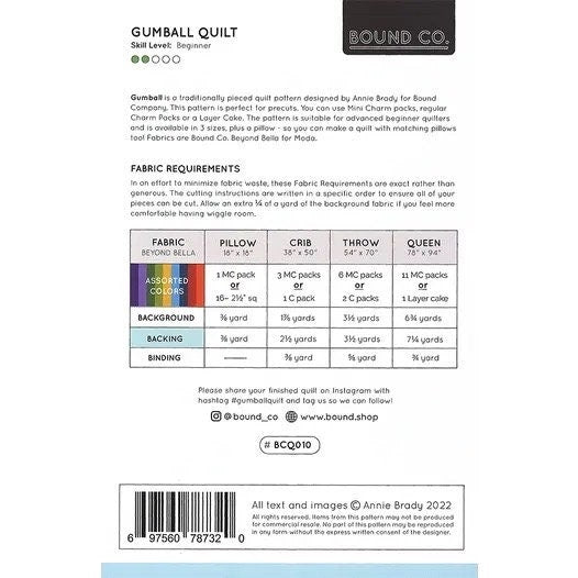 Doug Leko Antler Quilt Designs Crown & Anchor Quilt Pattern (3 Size Variations Per Pattern)